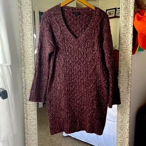 American Eagle Long Deep Purple Tunic Sweater